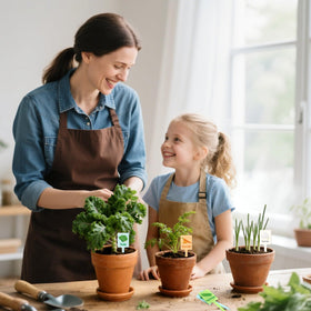 UPINS label set fits pots and greenhouses for versatile use.