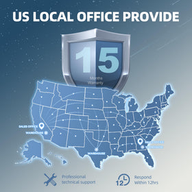 UPLUS U1 local support and 15-month warranty for peace of mind.