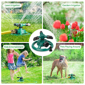 UPOFFICIS garden sprinkler crafted from durable ABS plastic.