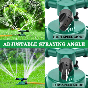 UPOFFICIS sprinkler head with adjustable spray arms for customized watering.