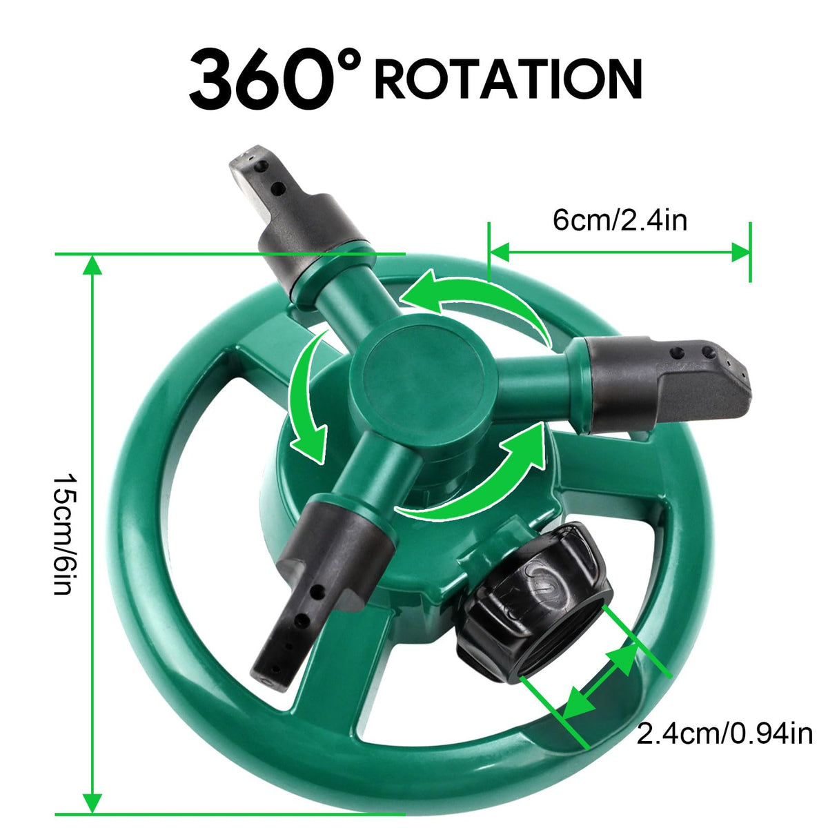 UPOFFICIS sprinkler dual modes for fast or dense watering.