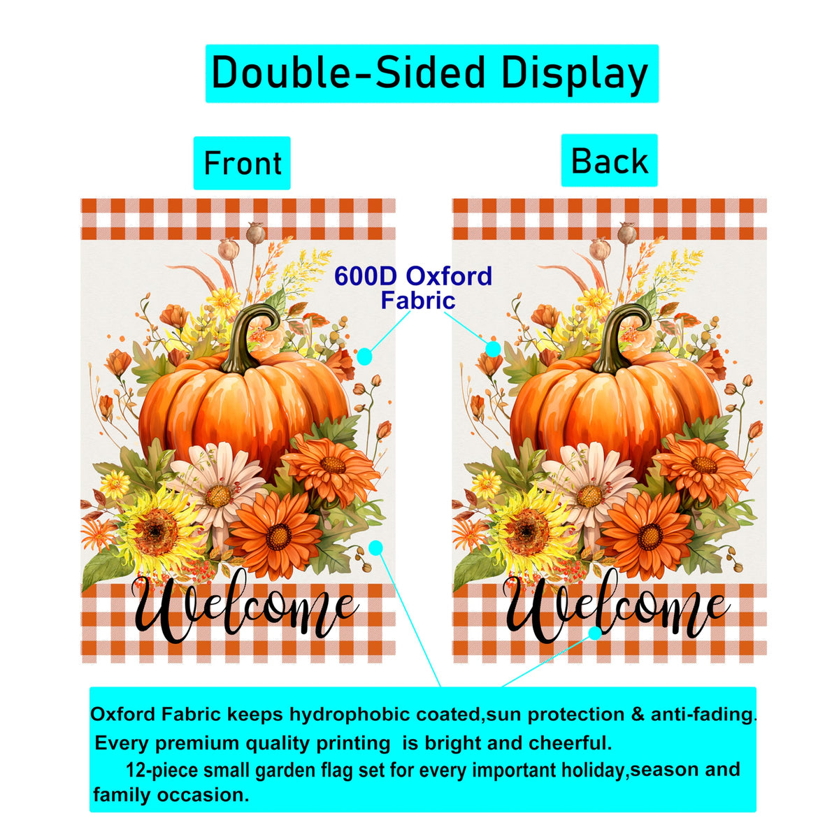 UpomFurs Halloween flag seasonal decor with durable stitching.