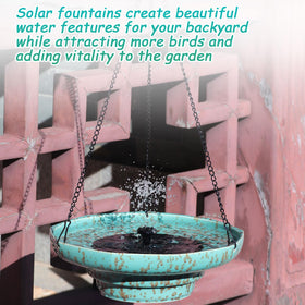 UPSJYJ bird bath with flat bottom stays stable on any surface.