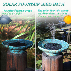 UPSJYJ outdoor bird fountain decorative centerpiece for patio spaces.