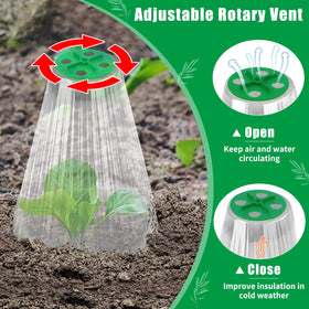 UQM clear cloche with high light transmission for healthy growth