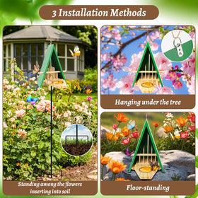 UQM Butterfly House and Feeder features detachable shelter for easy cleaning