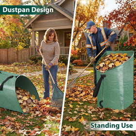 UQM easy-assembly pole and rod system supports yard waste.