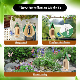 UQM removable feeder tray for easy cleaning and nectar refills.