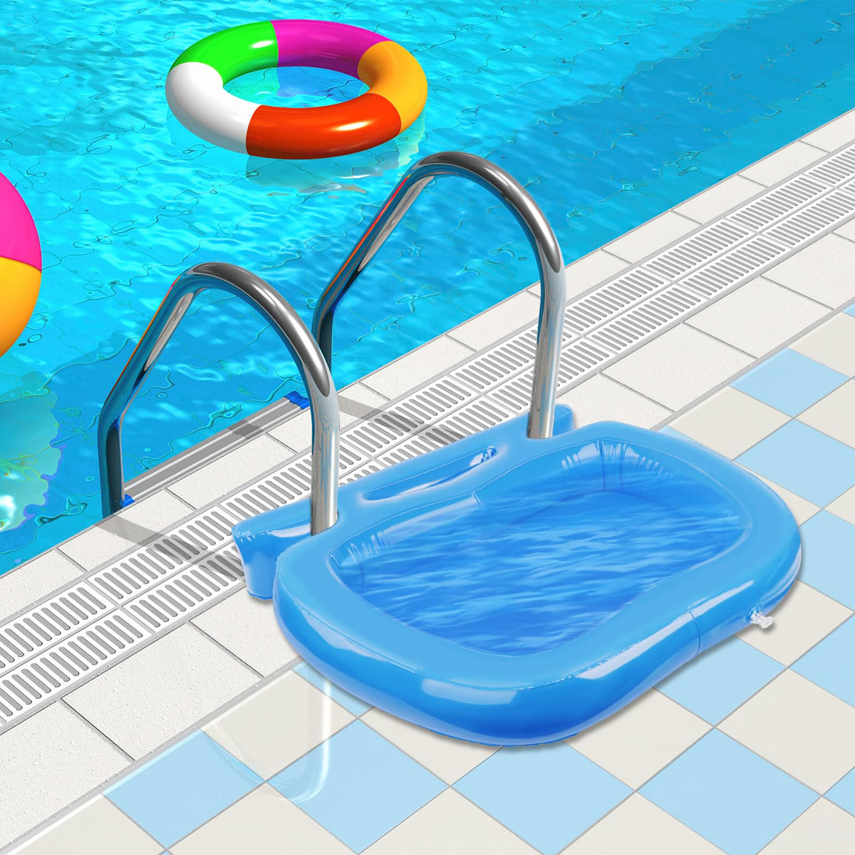 UQM top handle for easy lifting and positioning of the bath