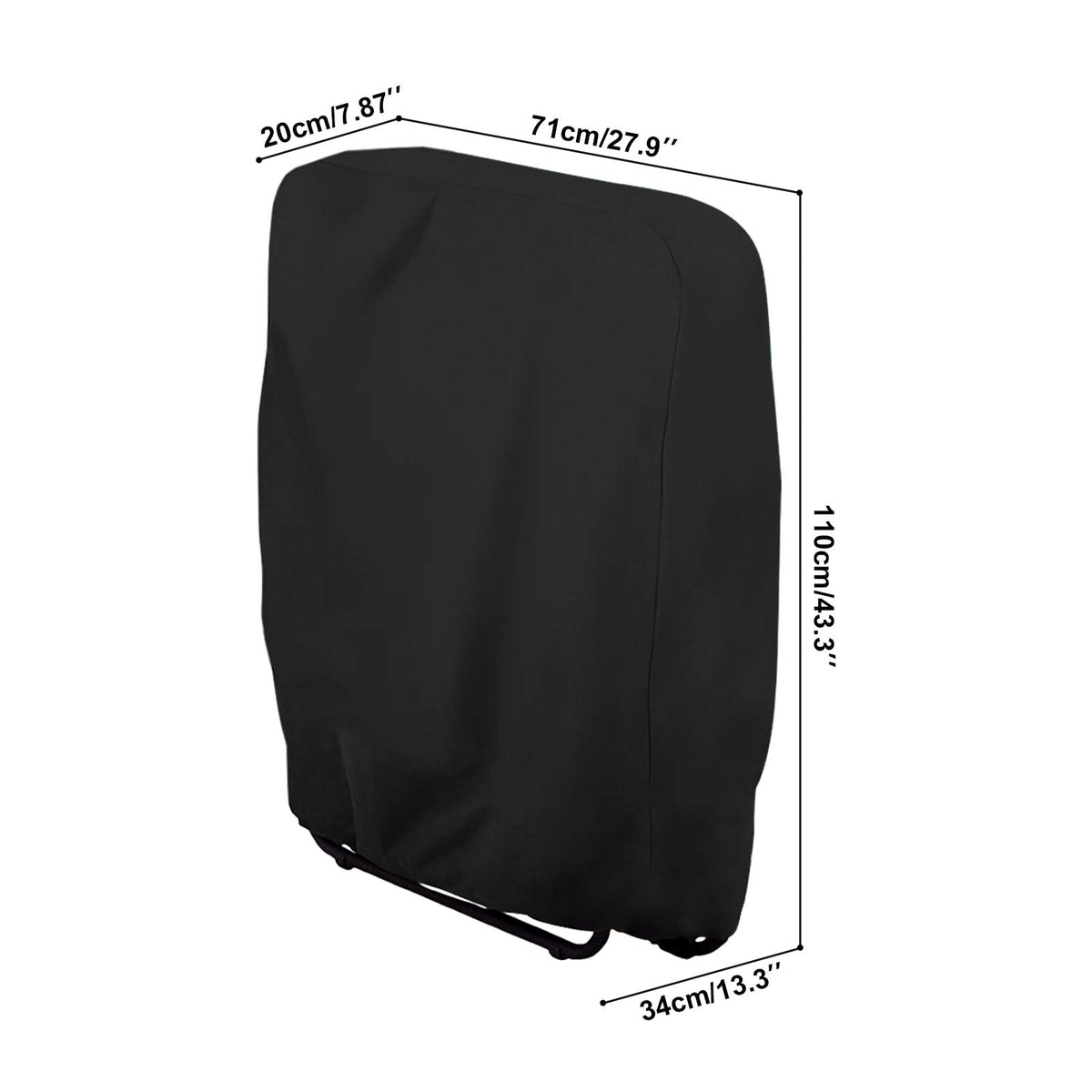 Uranshin 210D Oxford fabric chair cover close-up shows durability.