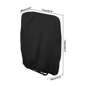 Uranshin 210D Oxford fabric chair cover close-up shows durability.