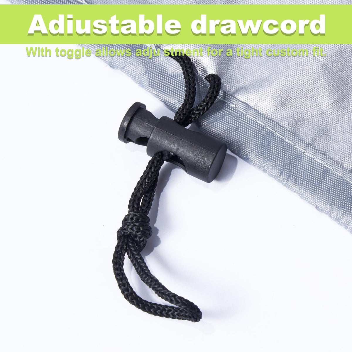Uranshin all weather chair cover fits stackable chairs up to about 47 inches.
