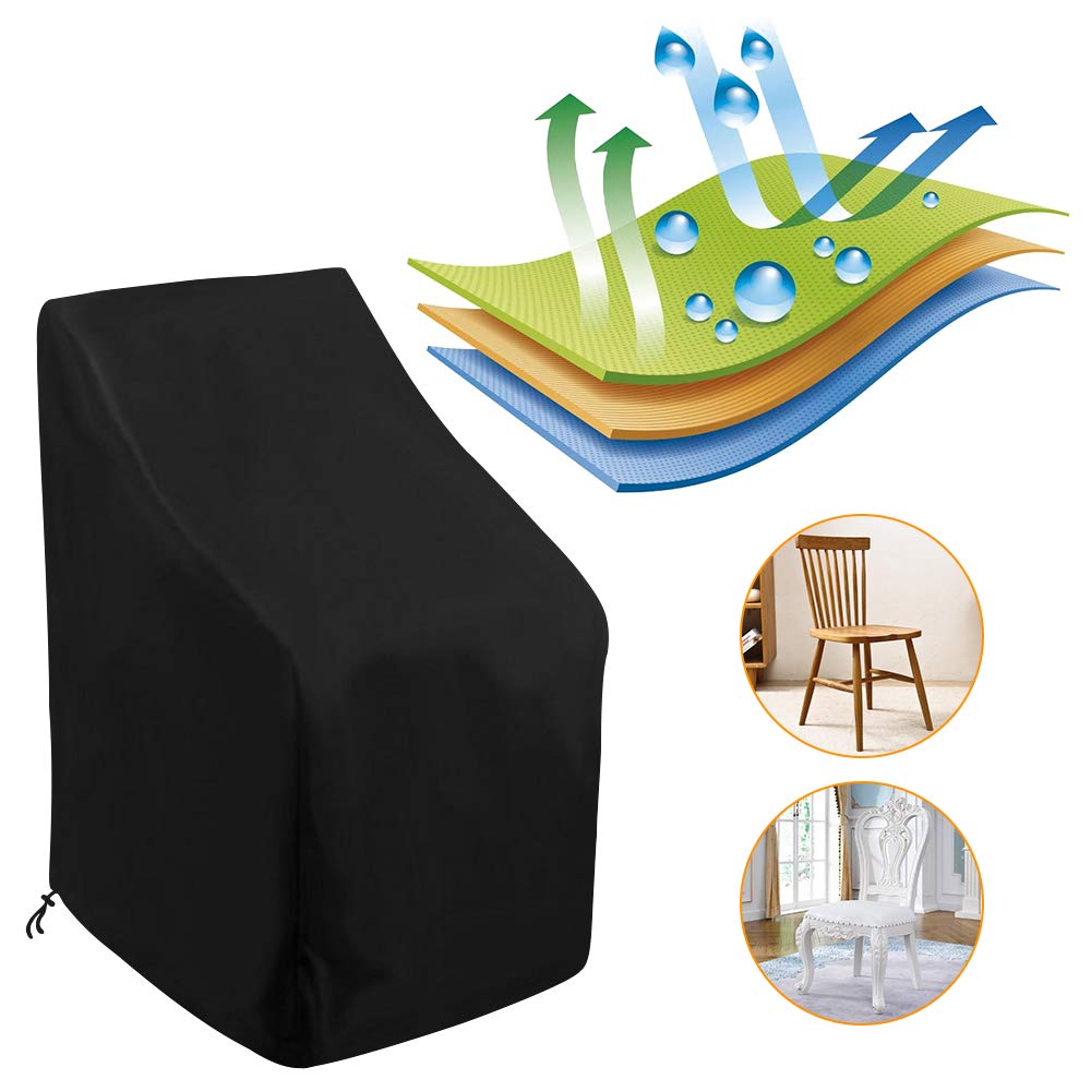 Uranshin windproof drawstring edge keeps stackable chairs secure