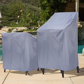 Uranshin grey patio chair cover for all season protection.