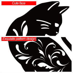 URATOT cat silhouette garden stake 18x12cm adds whimsy to paths