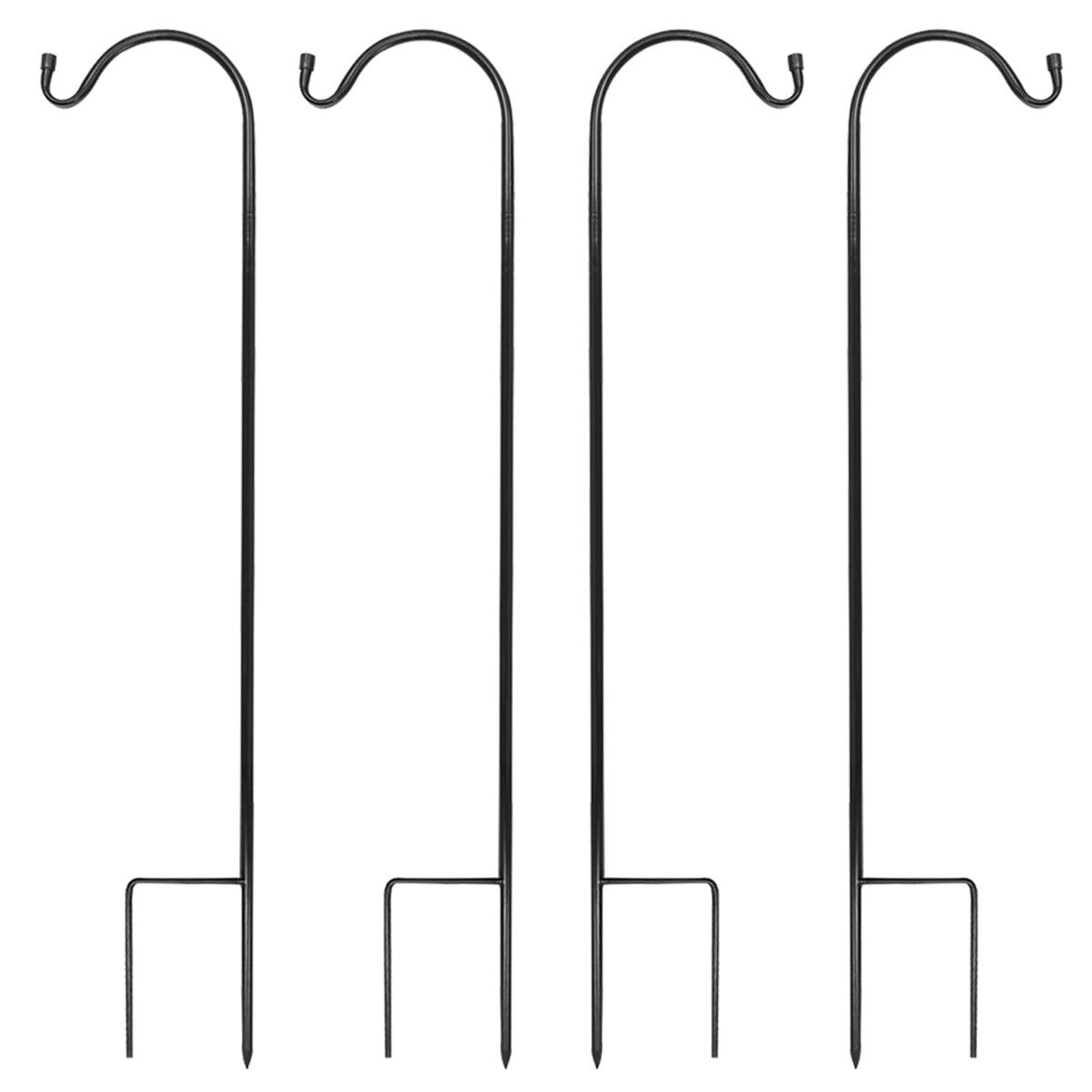 Urban Deco 4PK heavy-duty shepherd hook set for outdoor display