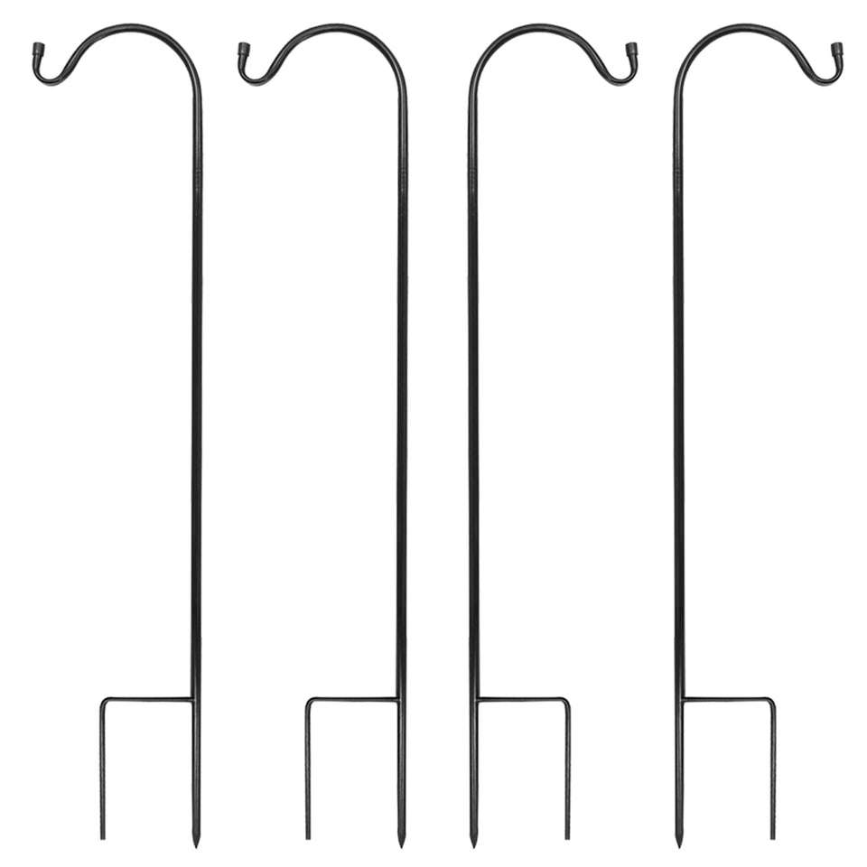 Urban Deco 4PK heavy-duty shepherd hook set for outdoor display