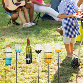 Urban Deco goblet drink holder base holds cups securely for picnics