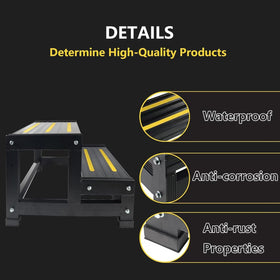 URFORESTIC aluminum hot tub step ready for all-weather outdoor use