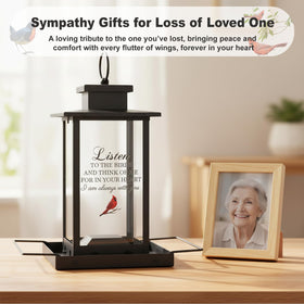Urllinz memorial bird feeder includes drainage holes to keep seeds dry and moisture-free.