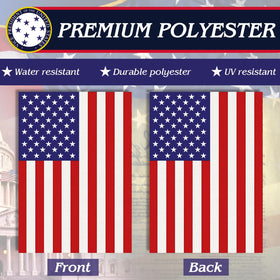 URSKYTOUS double-sided flag shown clearly from both sides with vibrant color