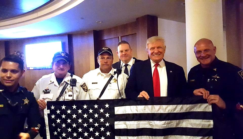 US Flag Factory blue lives matter flag designed for visibility outdoors.