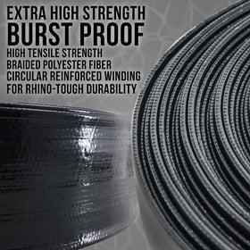 US Pool Supply 1 1/2-inch hose includes metal clamp for secure connections.