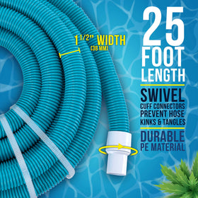 Abrasion-resistant outer shell protects hose from wear during frequent use.
