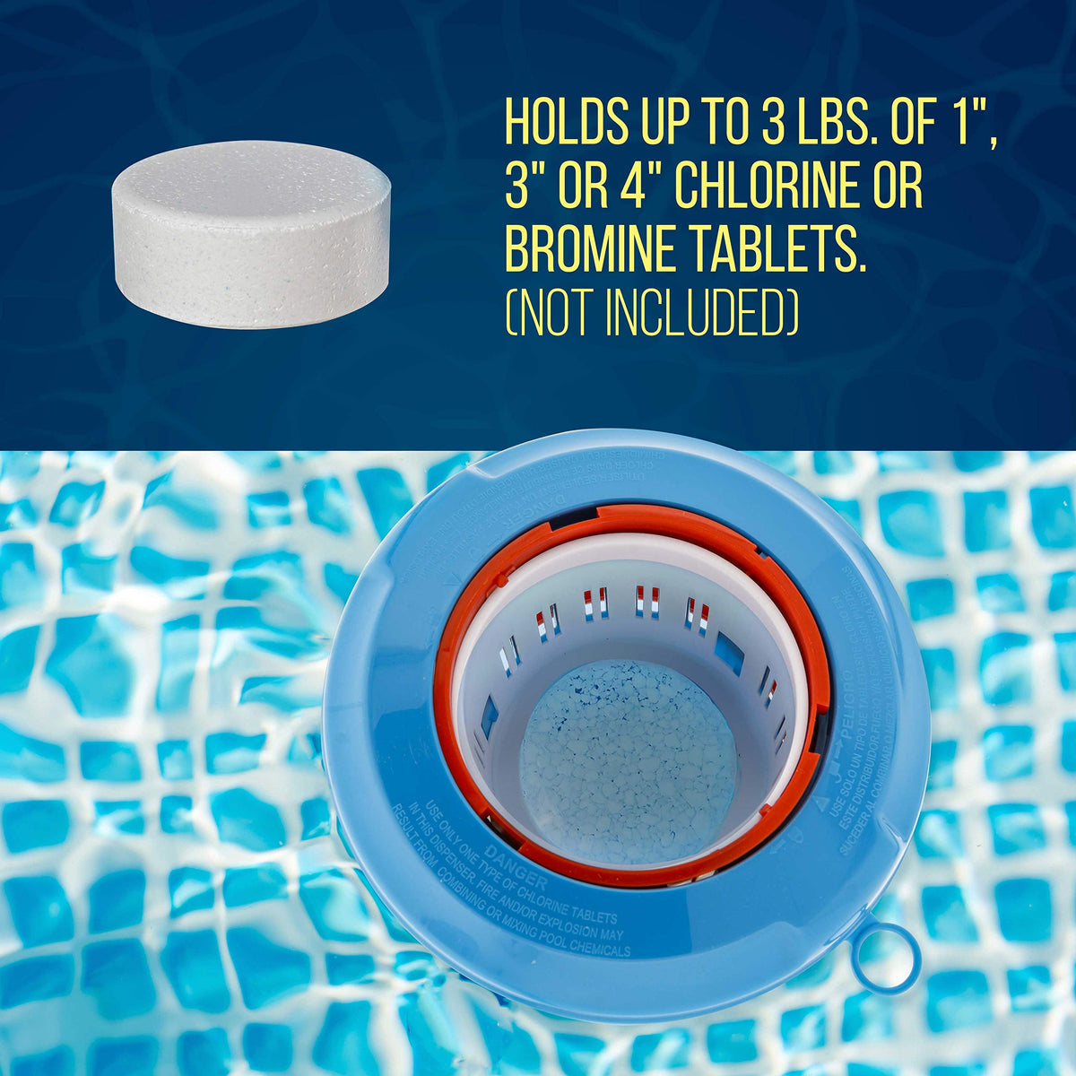 US Pool Supply adjustable control ring enables easy, customizable dispersion