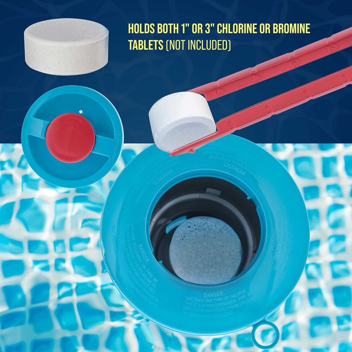 U.S. Pool Supply adjustable flow control ring enabling tailored release.