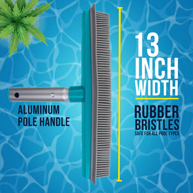 U.S. Pool Supply aluminum-pole compatible pool brush for easy reach
