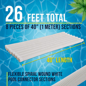 Assembled 26-foot length of hose ready to replace weathered lines