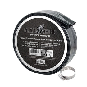 US Pool Supply backwash hose full view shows sturdy 2in, 25ft drainage option