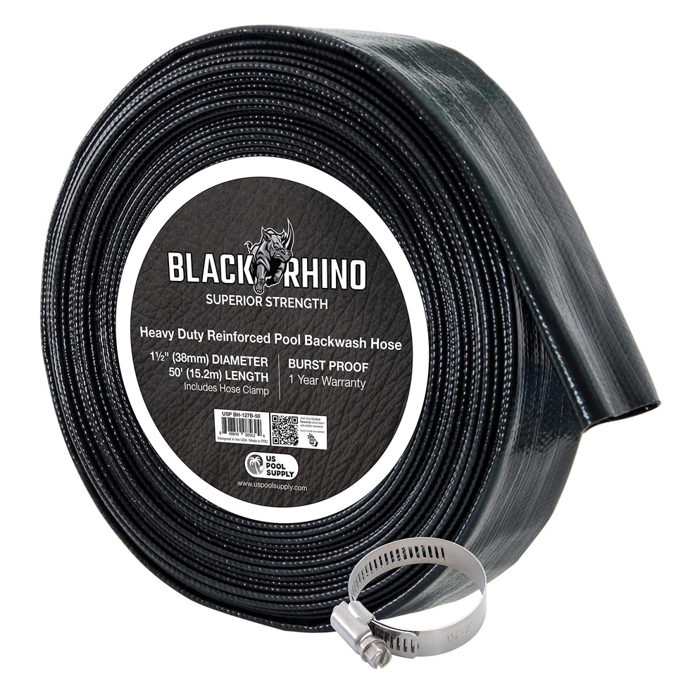 U.S. Pool Supply backwash hose 50 ft for reliable pool drainage and backwashing.