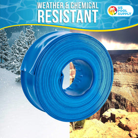 Includes hose clamp for secure connections during backwash and drainage.