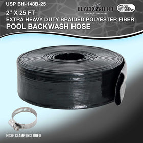 US Pool Supply backwash hose wall thickness detail highlights 1.2mm walls for durability