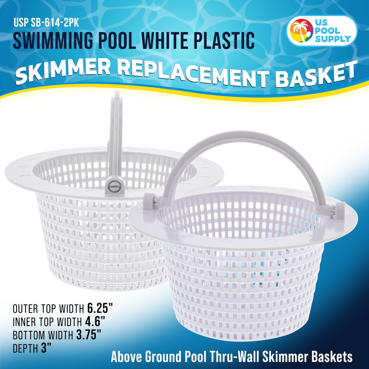 US Pool Supply basket clean-out in action helps prevent pump strain by collecting leaves.