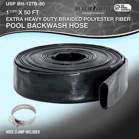 U.S. Pool Supply burst-resistant hose for high-pressure pool draining and backwash.