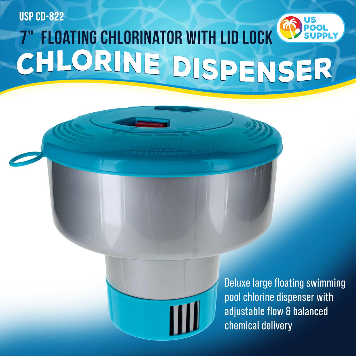 US Pool Supply collapsible 3.5-inch tank aids easy refills and long use.