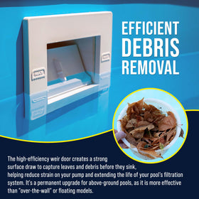 U.S. Pool Supply debris basket supports efficient debris collection, reducing pump strain.