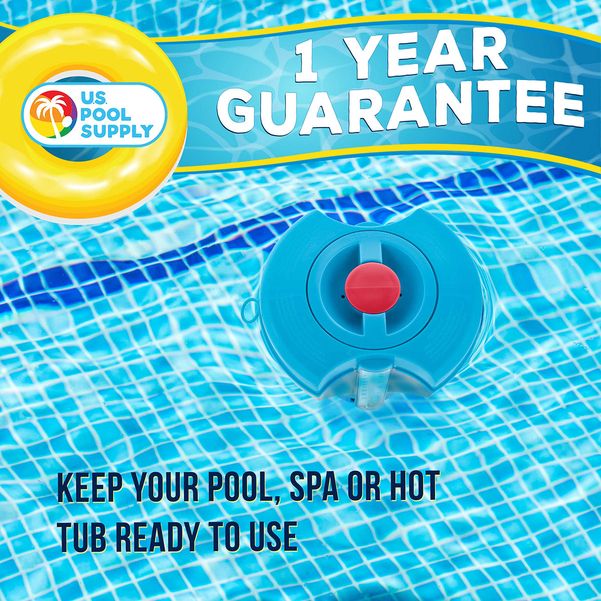 U S Pool Supply Deluxe floater compatible with 1 3 and 4 inch tablets