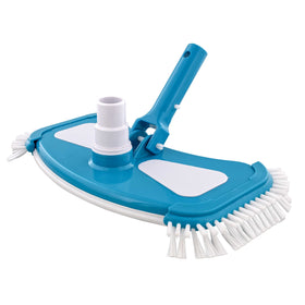 US Pool Supply deluxe weighted butterfly head with side brushes for thorough debris pickup