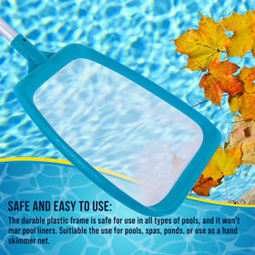 U S Pool Supply durable nylon mesh resists wear while skimming debris