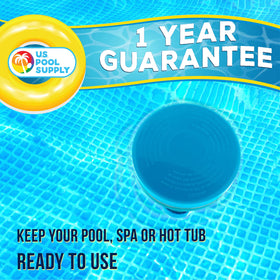 U.S. Pool Supply easy-fill design enables longer intervals between refills.
