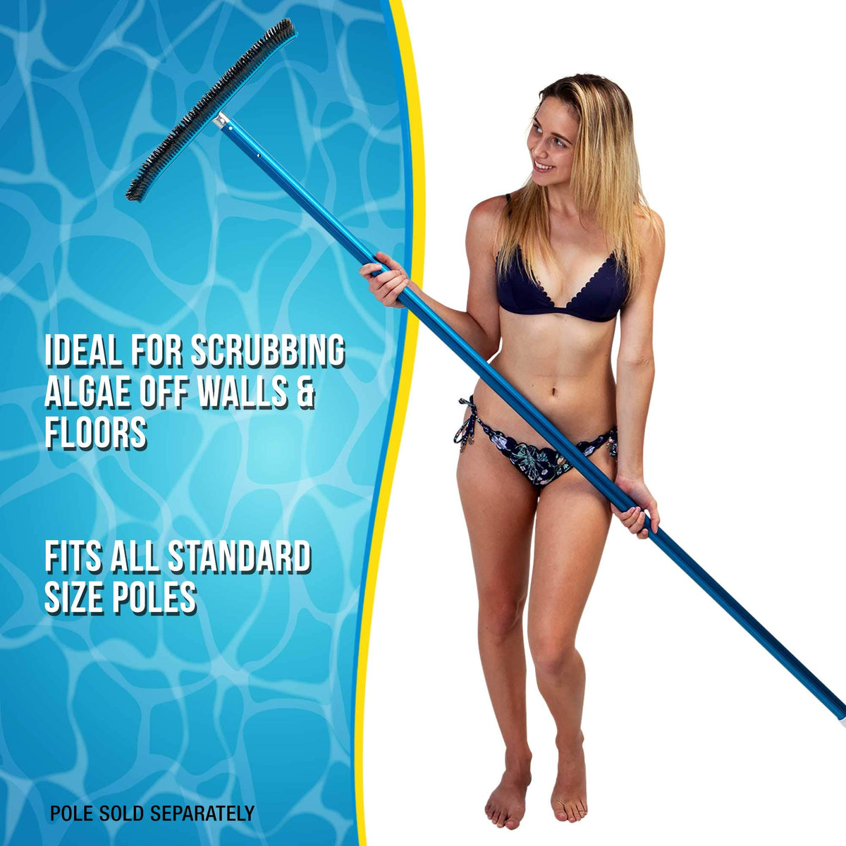 U.S. Pool Supply EZ clip handle prevents pinching during pole attachment