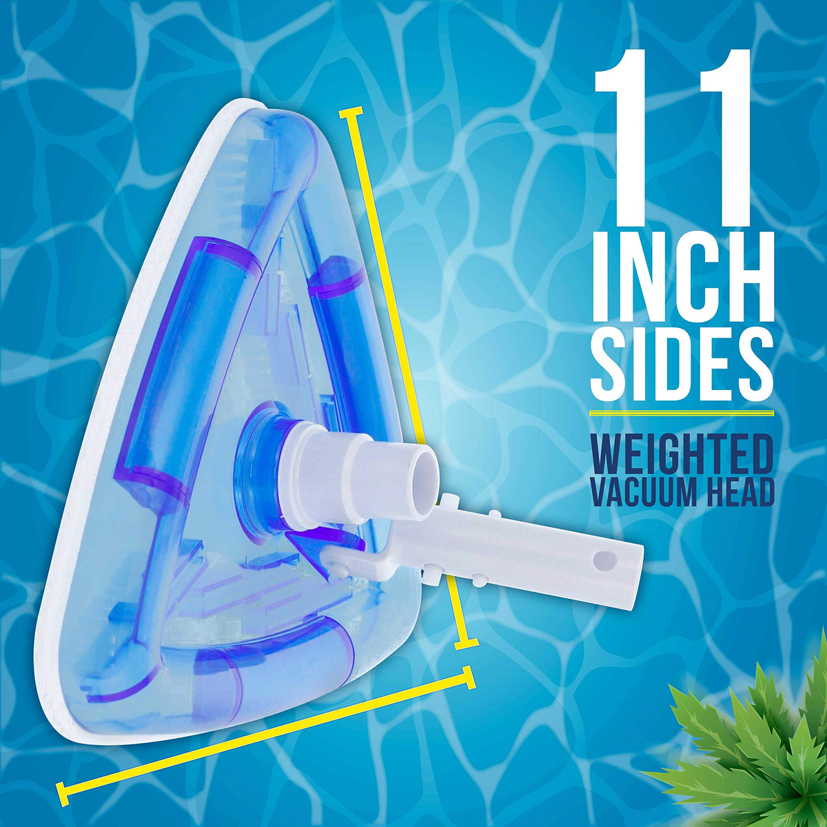 EZ Clip Handle on U.S. Pool Supply vacuum head enables quick pole attachment