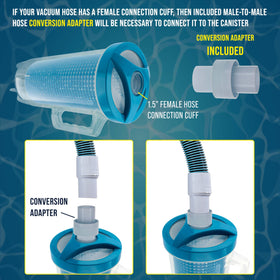 US Pool Supply fine mesh filter bag captures fine debris for cleaner water.