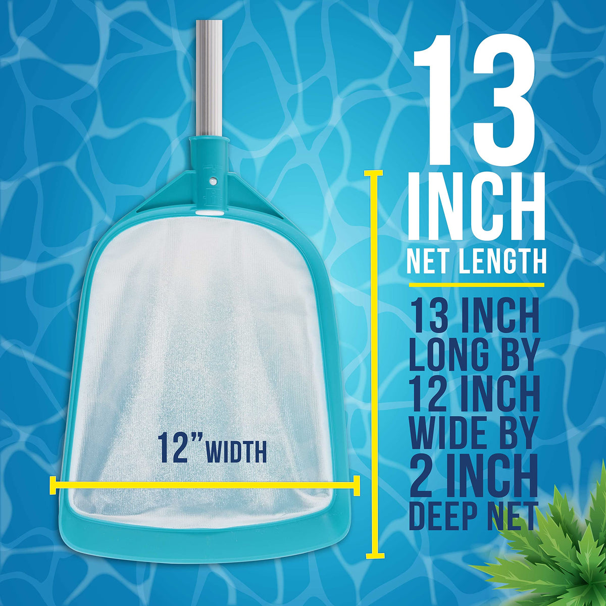 Five-section aluminum pole extends reach for hard-to-reach corners without bending.