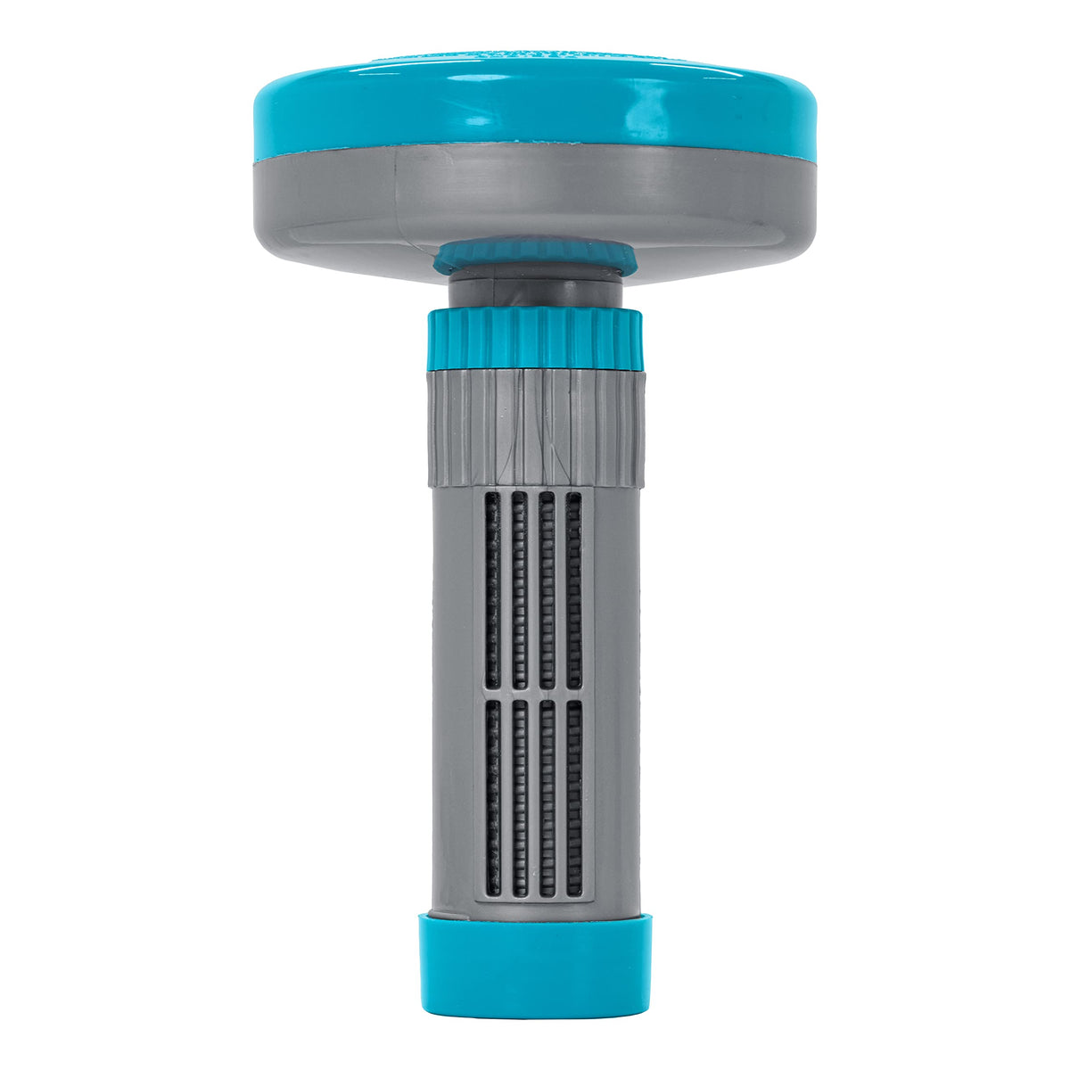U.S. Pool Supply floating spa dispenser holding 1-inch tablets for balanced pool chemistry.