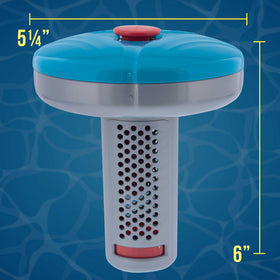 US Pool Supply floating spa dispenser side dial with six settings for precise control